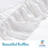 Ruffled Bed Skirt with Split Corners-Dust Ruffle - 18" Drop