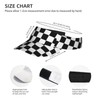 SEPTYK Summer Unisex Sun Visor Hat - Black White Race