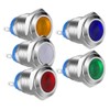 Gebildet 5pcs 12mm AC/DC 12-24V Stainless Steel Waterproof LED Indicator