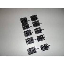 TMC 10 x 20g Square Metal Swivel Cage Feeder Carp Fishing
