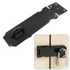 Hitefu Security Door Hasp Latch Lock, Black Hasp Lock with