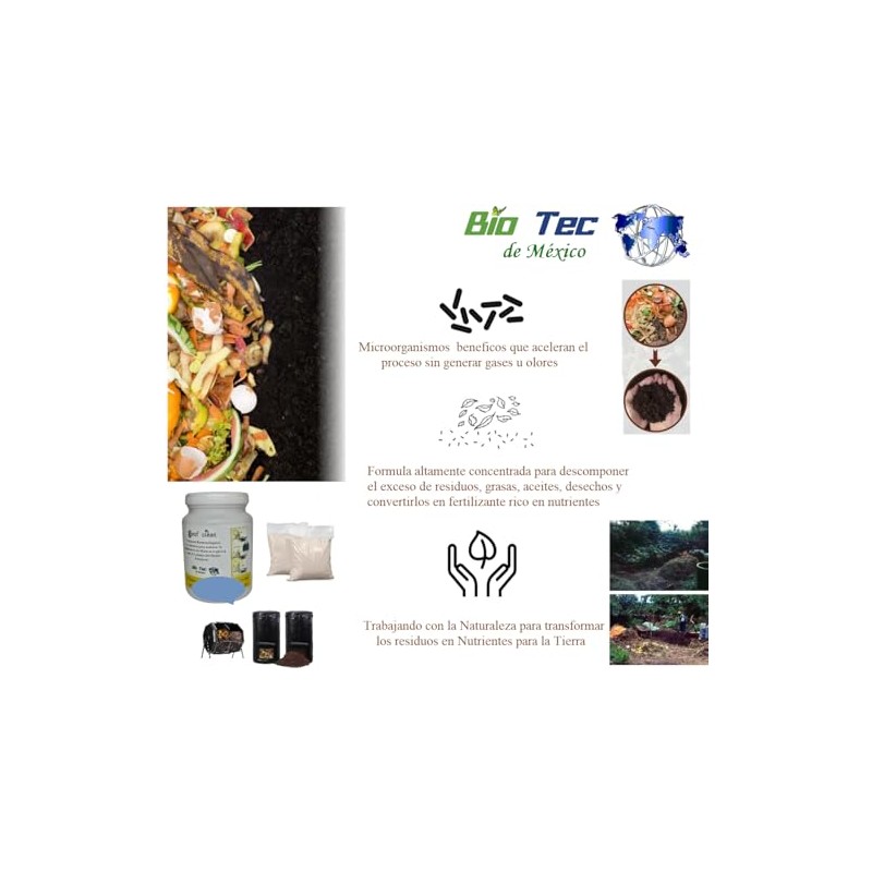 Acelerador Compostaje Producto Biologico Enzimatico Acelera Proceso Abono Residuos Organicos