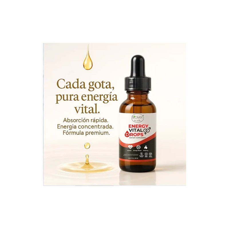Gotas Biomix Energy Vital Energía Deseo Vitalidad Maca Magnesio