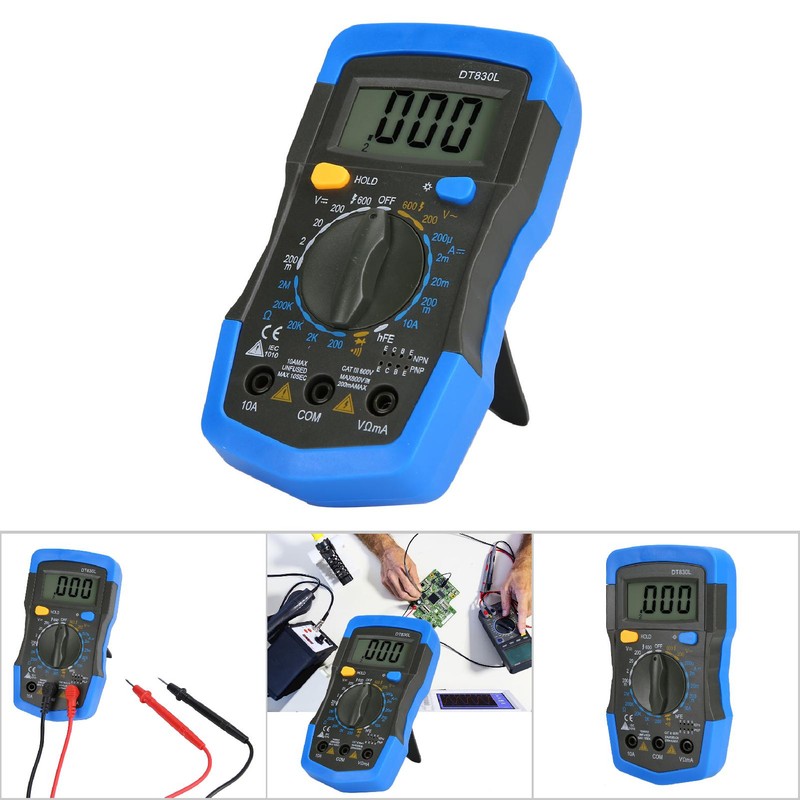 Portable HandHeld LCD Digital Mini Multimeter DC AC Voltage Current