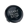Black Engine Start Stop Push Button Cover Trim Ignition Switch