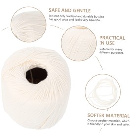 DOITOOL 1 Roll Professional Crocheting Yarn Portable Worsted Weight Knitting Yarn for Decor Jewelry Making and More Soft Durable and Flexible Crafting Material