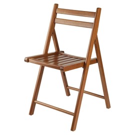 Winsome Robin Folding Chair Set, No assembly, Teak, Set of 4