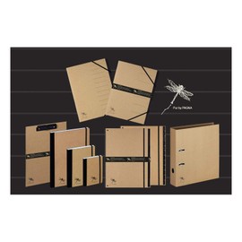 PAGNA Elastic Folder A4 Pure 3 Flaps Natural