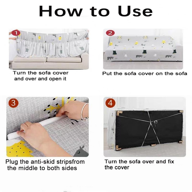 Sofa Slipcovers Tuck Grips, Anti-Skid Foam for Sofa, Sofa Foam
