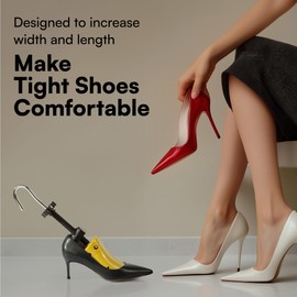 H&S Shoe Stretcher - Shoe Stretchers for Women - Shoe Tree Set - Lady Boot Expander - Shaper Trees - Shoes Widener for Bunions - Use With Shoe Stretcher Spray - US 6-10.5