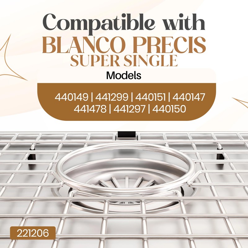 221206 Kitchen Sink Grid Compatible with BLANCO PRECIS SUPER SINGLE