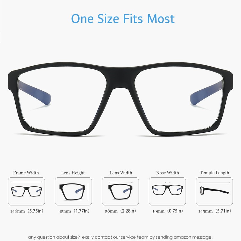 ANRRI Blue Light Glasses for men Gaming Computer Gamer Glasses