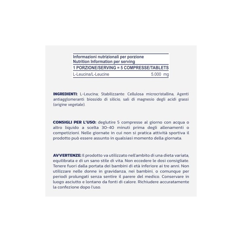 PROLABS LEUCINE 1000 | L-Leucina Pura 1000 mg | 150