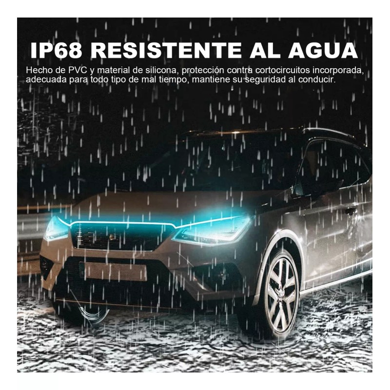 PUNKZZ Tira Led Secuencial Cofre Auto Camioneta Luz Diurna Suv