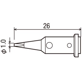 goot GP-510RT-1D Replacement Soldering Tip 1D Type GP-510 Soldering Iron