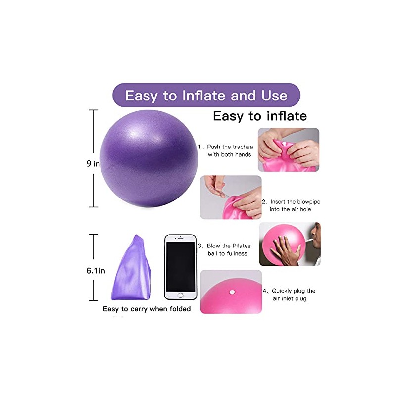 Mini Yoga Balls for Stability and Balance Training - Set