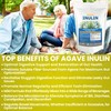 Organic Inulin Powder (48oz/3 lbs) Gentle Agave Prebiotic Soluble Fiber
