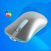 Vorago MO-305-SLIM Mouse inalámbrico Clics Silenciosos Recargable Iluminación RGB Dongle