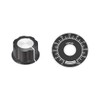sourcing map Plastic Potentiometer Rotary Knob 6mm Insert Shaft with