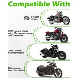 GallopMax Wheel Bearing Puller Tool Kit Compatible with Harley Davidson Motorcycles Wheel Bearing Removal and Installation Tool for 3/4" 1" 25mm Bearings