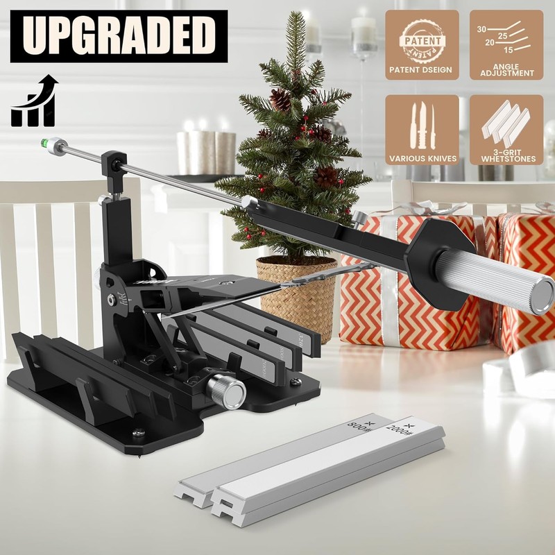 Upgraded XARILK Professional Knife Sharpening System GEN2, Heavy-duty | Aluminum