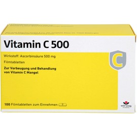 Vitamin C 500 Film-Coated Tablets Pack of 100
