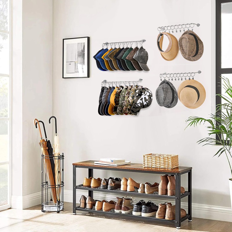 Hat Rack Wall Cap Organizer - Baseball Hat Racks Display