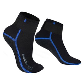 Summshall Neoprene Wetsuit Socks - 3mm Thermal Diving Boots With Anti-slip Fin for Men Women Swimming Surfing Sailing Kayaking
