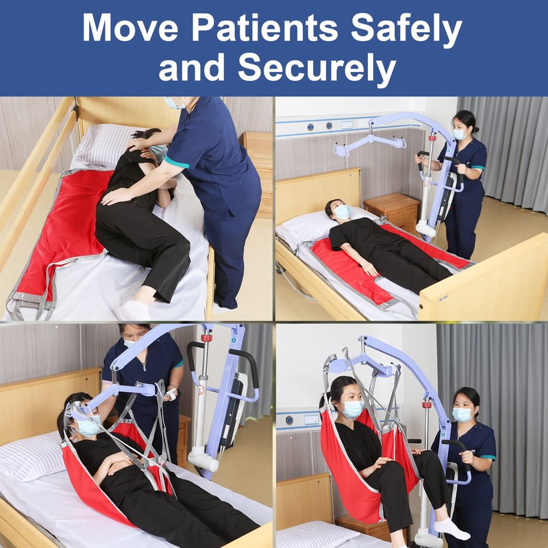 EZ Assistive Patient Lift Divided Leg Sling with Lower Back,