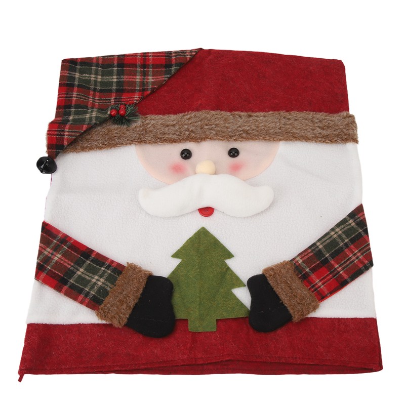Xmas Dinner Chair Back Covers Easy To Install Soft Anti