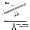 Mebamce 8 Sets M4 Bolt Connecting Screws and Sleeves, Stainless