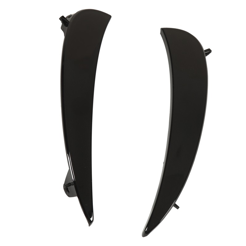 Gloss Black Front Bumper Fog Grille Air Vent Trims Replacement