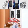 WILNIRY 2 Pcs Refrigerator Fridge Freezer Door Lock with Password,