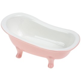Operitacx Bathroom Shelf Decor Bathtub Planter Ceramic Pot Container Small Plant Flower Pot Decortative Soap Dish Tray Makeup Organizer Hamster Bathtub Table Decor Bathroom Decorations