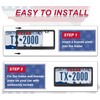 2Pcs Mountain License Plate Frames fit for Toyota 4runner, Mountain