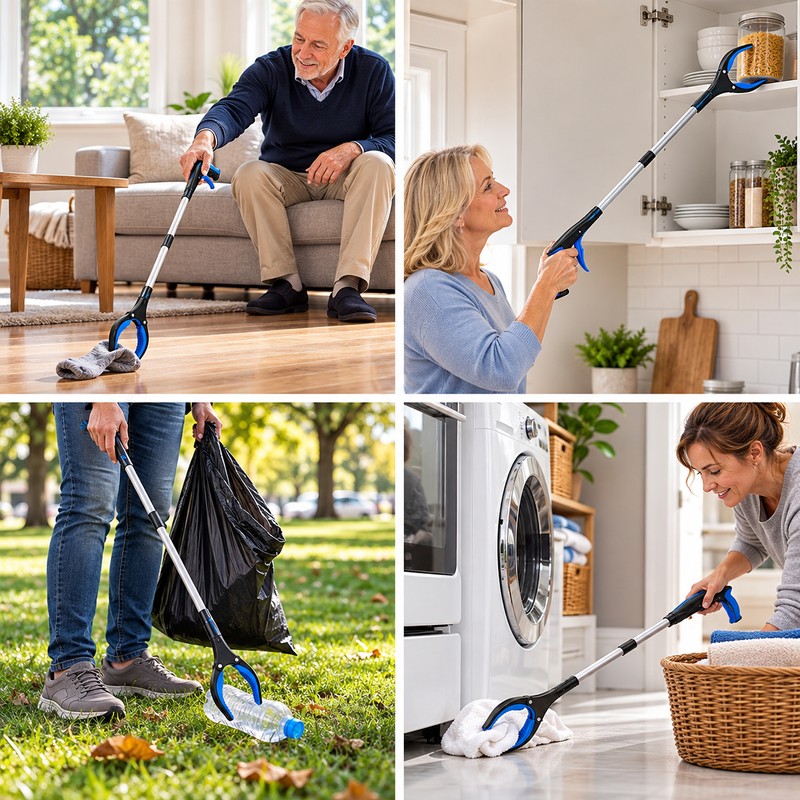 Reacher Grabber Tool for Everyday Pickup – 32-Inch Long Reach