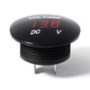 Waterproof Voltmeter, Mini Digital Display Voltage Meter DC 12V-24V Red