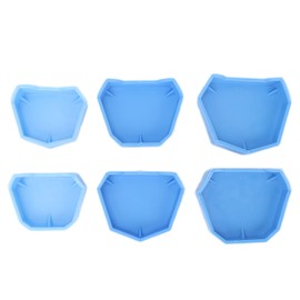Dental Plaster Model Base, Blue 6pcs Sturdy Flexible Base S M L Dental Lab Model Base for Dentists for All Types Pallets