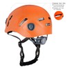 Tontron Adult Hiking Climbing Caving Helmet (Orange, Large)