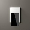 Smart WiFi Touch Light Switch, Black, Single Control Panel, Voice