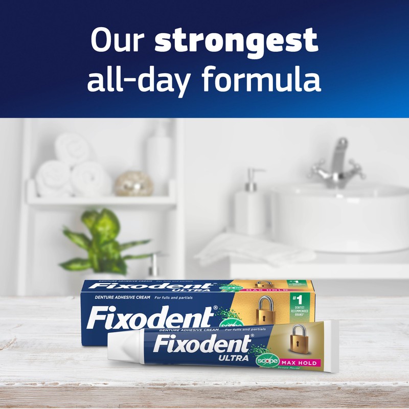 Ultra Max Hold Plus Scope Secure Denture Adhesive for Full