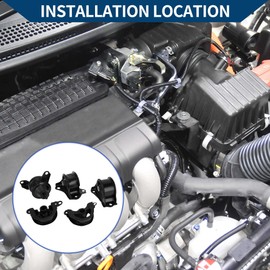 Hihaha No.50841SR3030 Engine Motor Mount Set for Honda CR-V L4 2.0L 1997-2001 / Front Front Left Rear Front Right Engine Motor Trans Mount Set / 1 Set