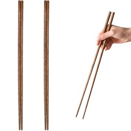Chopstick Cooking Long, 2 Pairs 38cm/14.9 inc Long Wooden Chinese Chopsticks Hot Pot Chopsticks Kitchen Frying Chopstick Cooking Chopsticks 38cm/14.9 inc