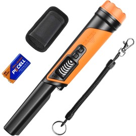 DR.ÖTEK Pinpointer Metal Detector, IP68 Waterproof, 360° Search Handheld Pin Pointer with LCD Screen, Holster, Innovative Interference Cancellation, Rubber Handle for Secure Grip, Non-Slip