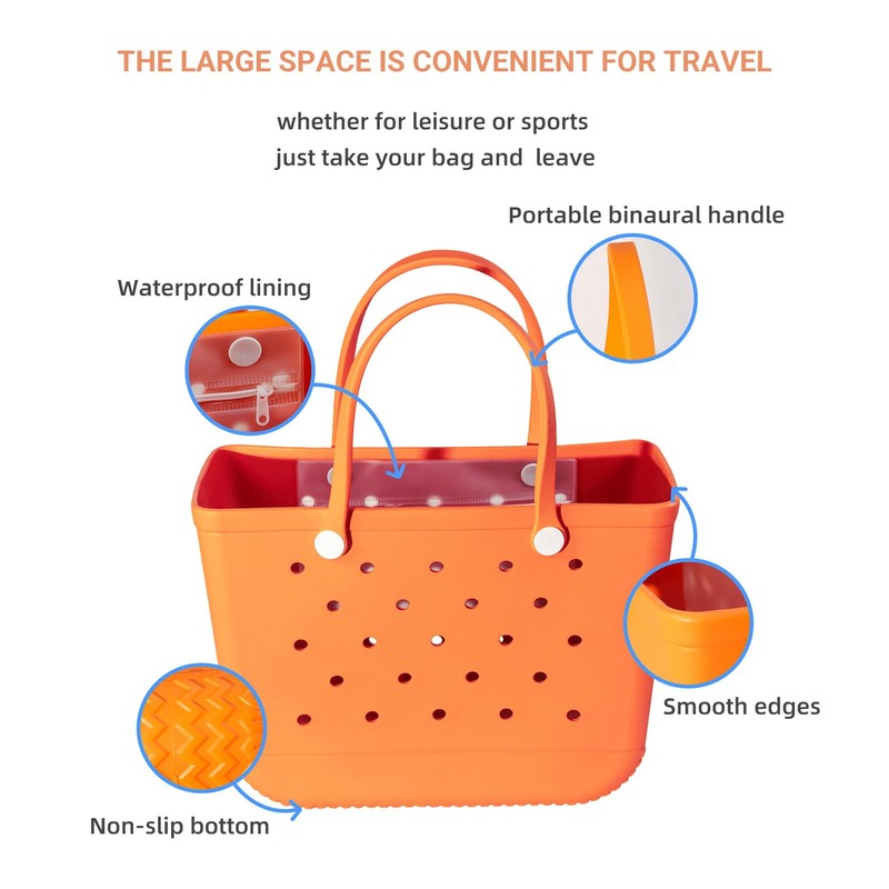 Generic Best Rubber Beach Tote | Waterproof Tote Bag |