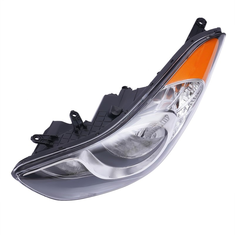 CRYBY Headlights Fit for Hyundai Elantra 2011-2013, Halogen Headlamps Left