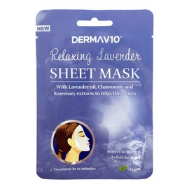 Derma V10 Hoja hidratante de la mascarilla de la lavanda