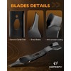 HQPASFY 742-05535 Lawn Mower Blades Set, Diamond Center Hole Compatible