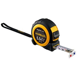 Komelon KMC-38RB Measure Convex Mag Grip Lock, Width 1.0 inches (25 mm) x Length 1.2 ft (5.5 m)