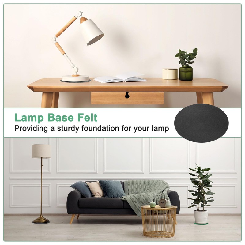 M METERXITY 10-Pack Lamp Base Felt, 6 Inch Dia. 2mm
